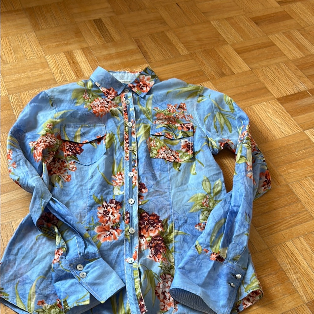 Max Volmary Floral Button-Up Shirt